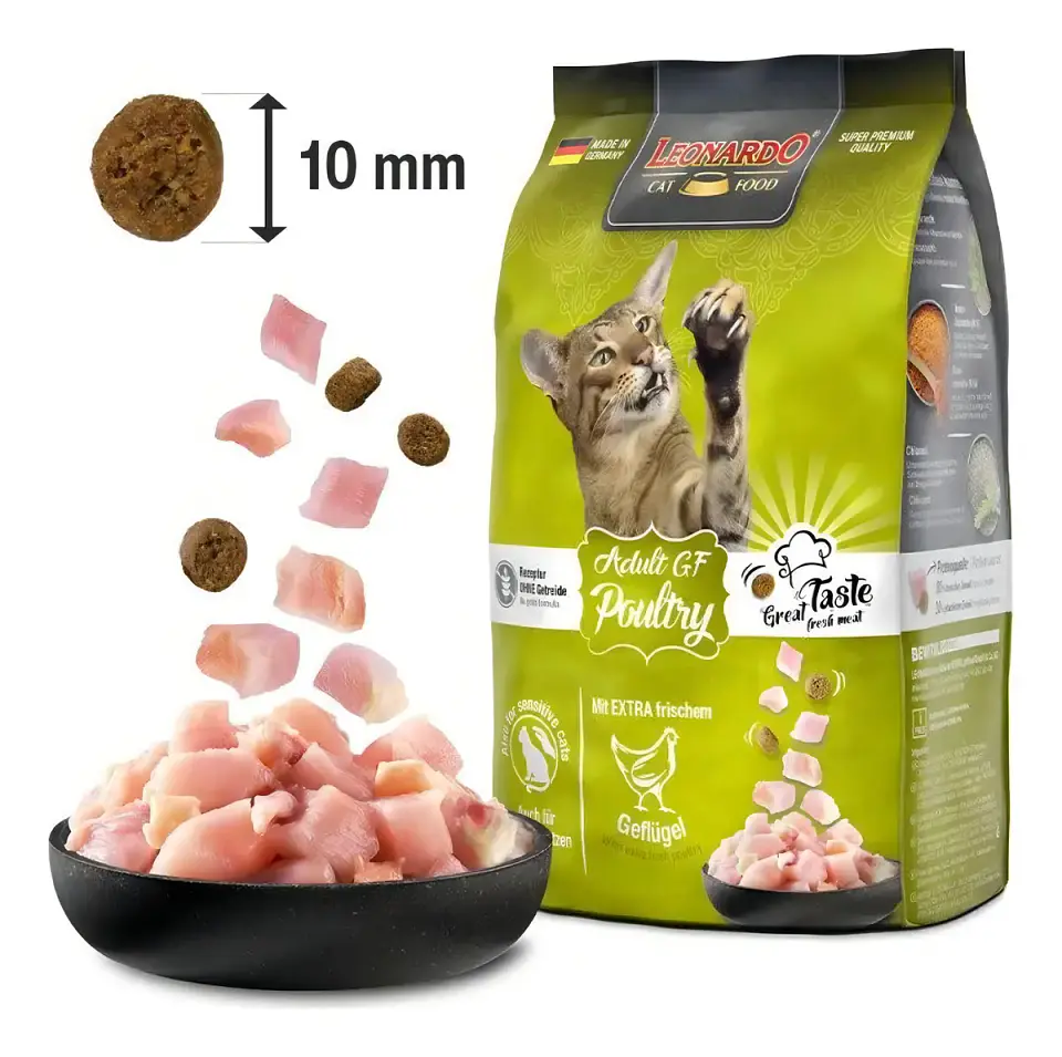 Leonardo Comida Seca Sin Gluten Para Gato Adulto Sabor Pollo 1.8 Kg 2