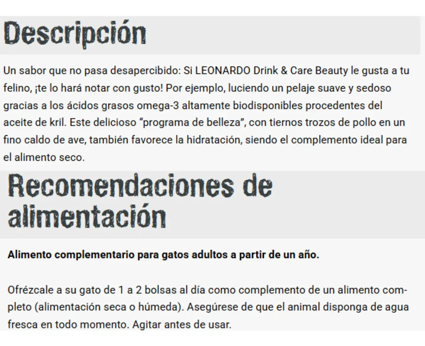 Leonardo Pack 3- Drink Care Beauty-sabor Pollo-40 Gr C/u 3