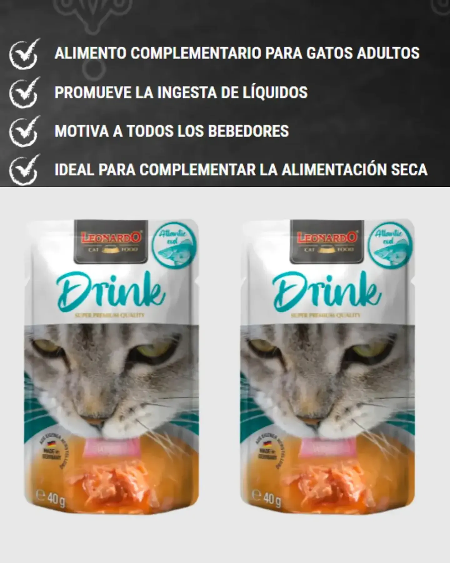 Leonardo 3 Pack Drink Atlantic Cod-40 Gr C/u- Sabor Bacalao. 4