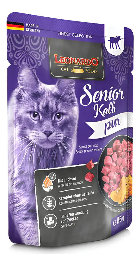 Leonardo Comida Húmeda Gato Senior Sabor Ternera 85g