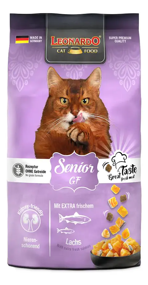 Leonardo Alimento Gatos Senior Sabor Salmón Bolsa 1.8 Kg Grain Free