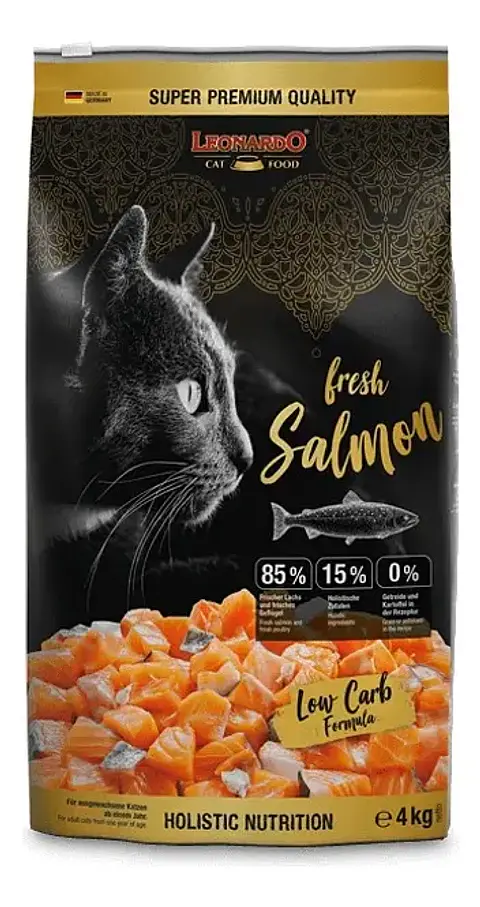 Leonardo Alimento Seco Fresh Para Gato Adulto De Salmón, 4 Kg