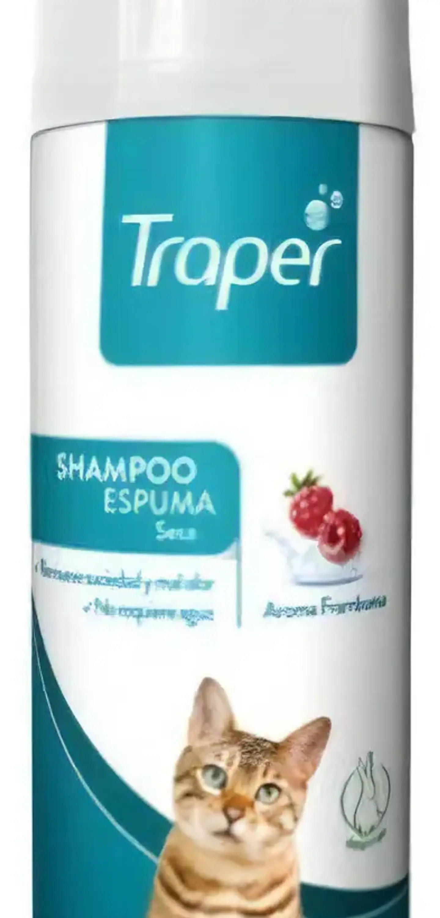 Traper Shampoo Espuma Seca Para Gato Aroma Frambuesa 170ml 2