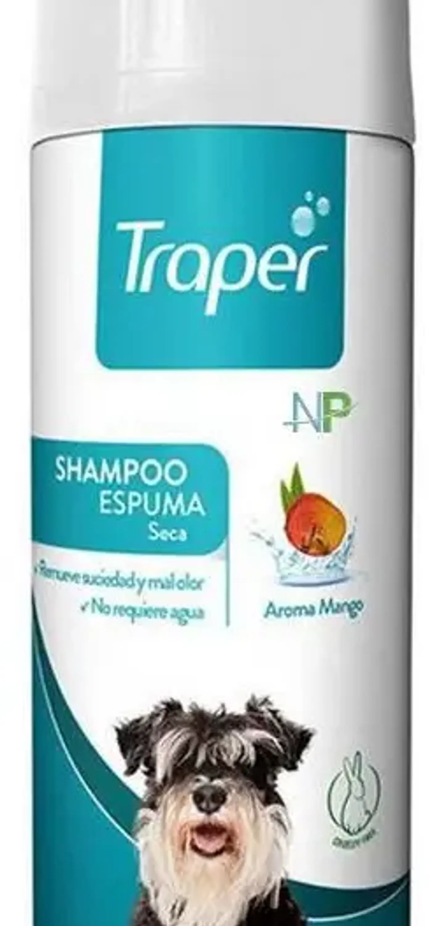 Traper Shampoo Espuma Seca Para Perro Baño En Seco 170ml Np Fragancia Mango 1