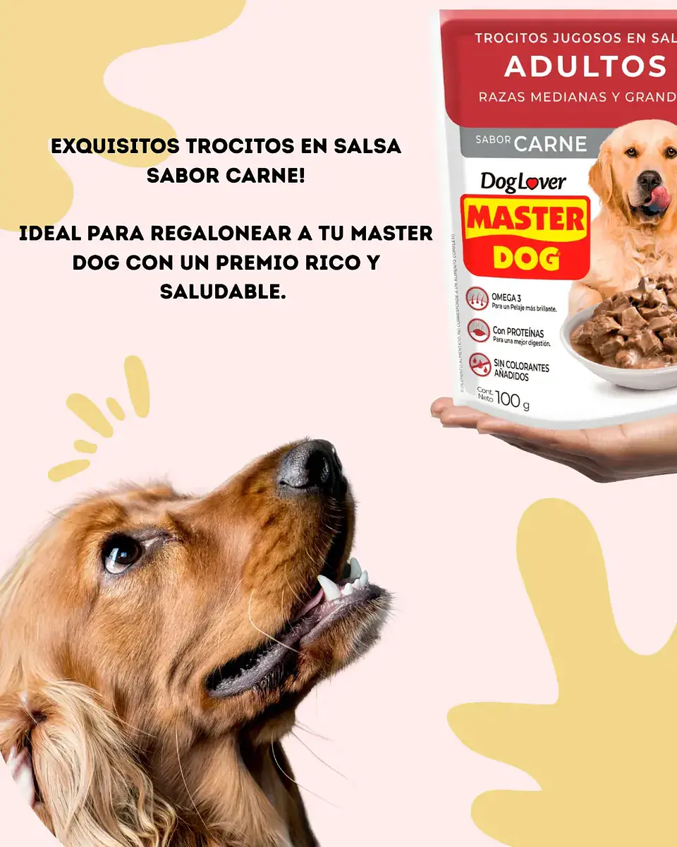 Master Dog 10 Sachets Alimento Humado -perro Adulto- Carne 10.55 Kg 2