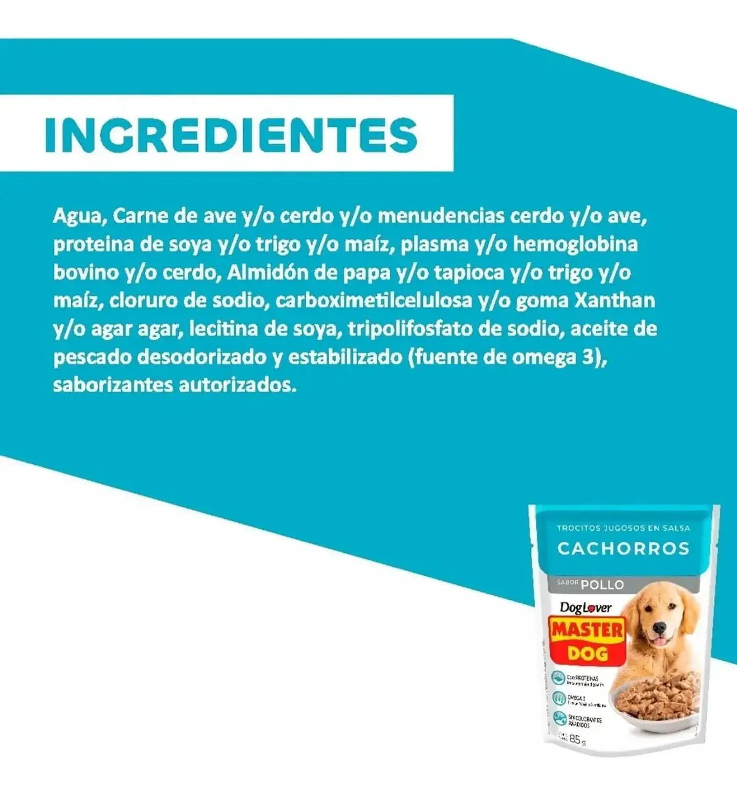 Master Dog 10 Sachets - Cachorros - Sabor Pollo 9.47 Kg 3