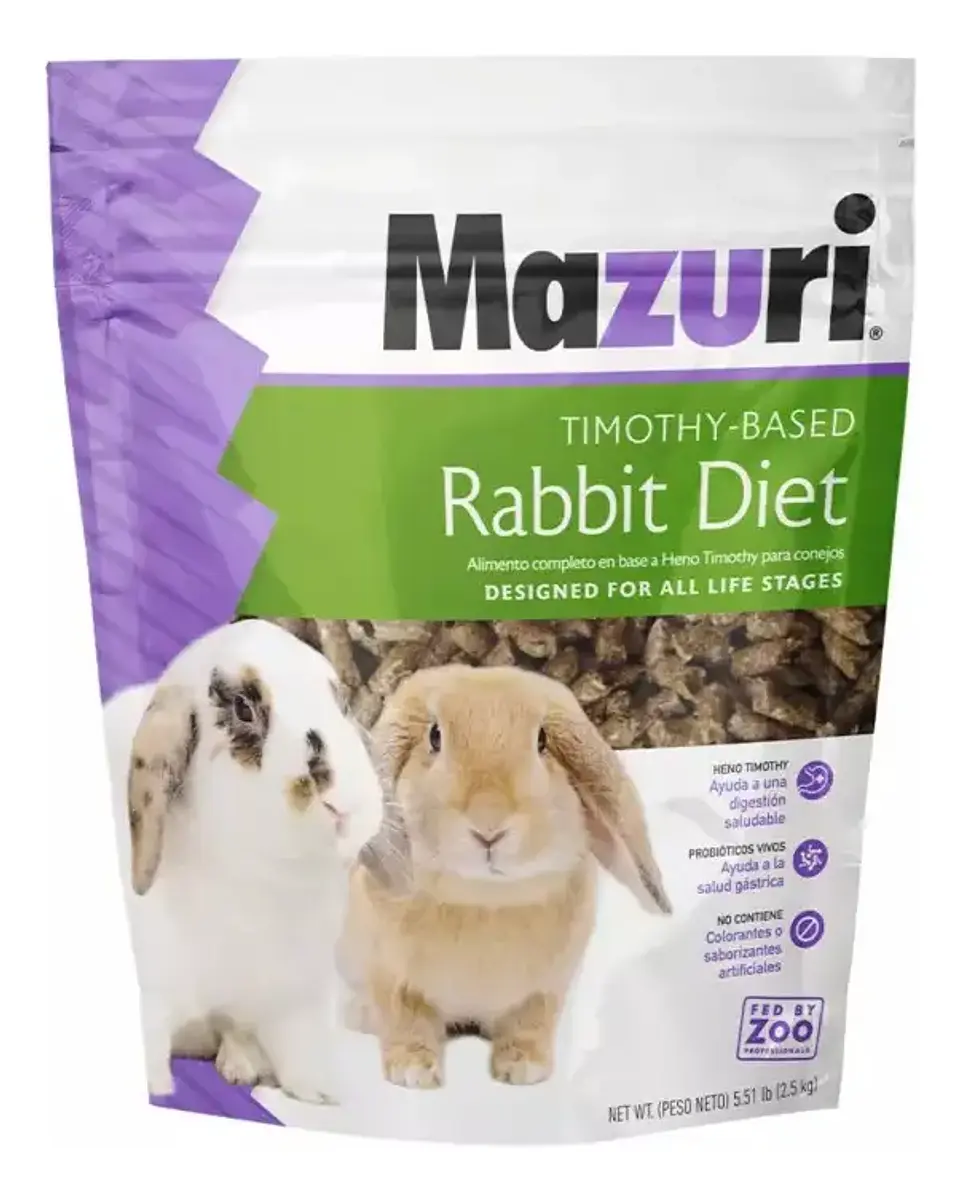 Mazuri Alimento Timothy Conejo 2,5 Kg 2