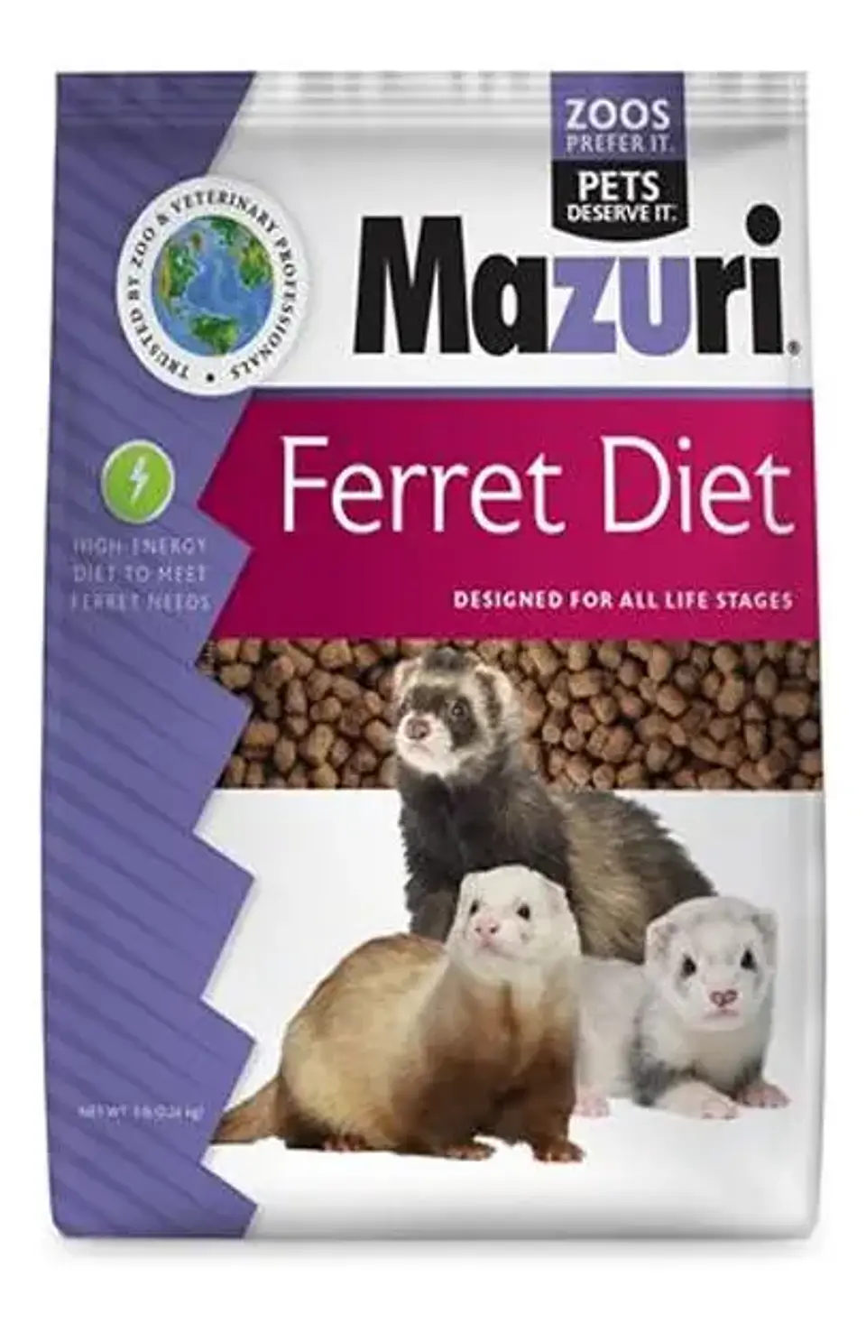 Mazuri Alimento Para Hurón 2,27 Kg Omega 3 Linaza Vitamina E 2
