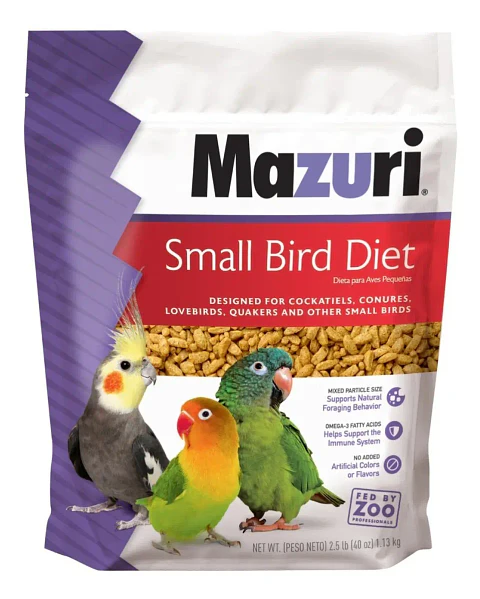Mazuri Alimento Pequeñas Aves-1.13 Kg