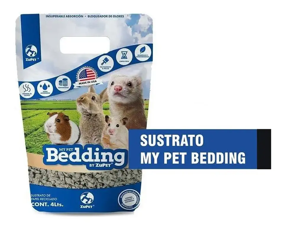 My Pet Sustrato Papel Bedding Hamster, Erizo Etc. 4lts 3.28 Kg 1