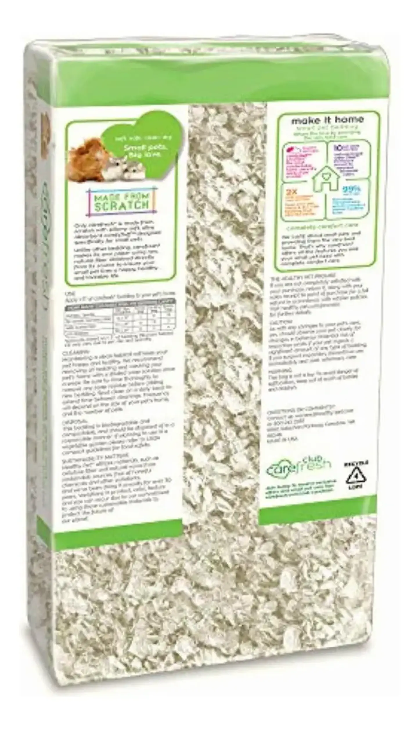 My Pet White Natural Pet Bedding, 10 L For Small Animals 2.9 Kg 2