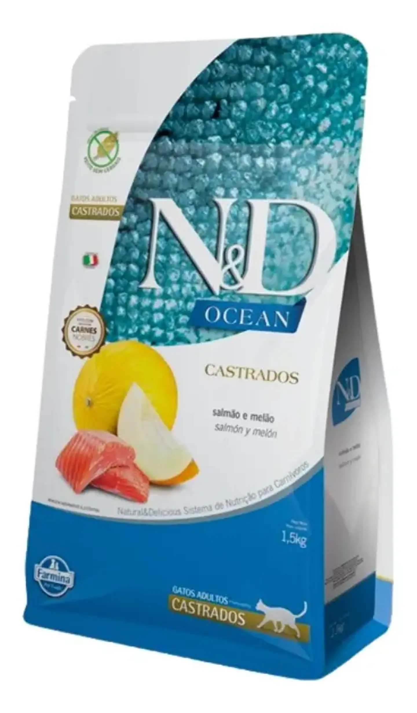 N&d Farmina Ocean Gato Castrado Salmon Y Melon 7,5kg 1