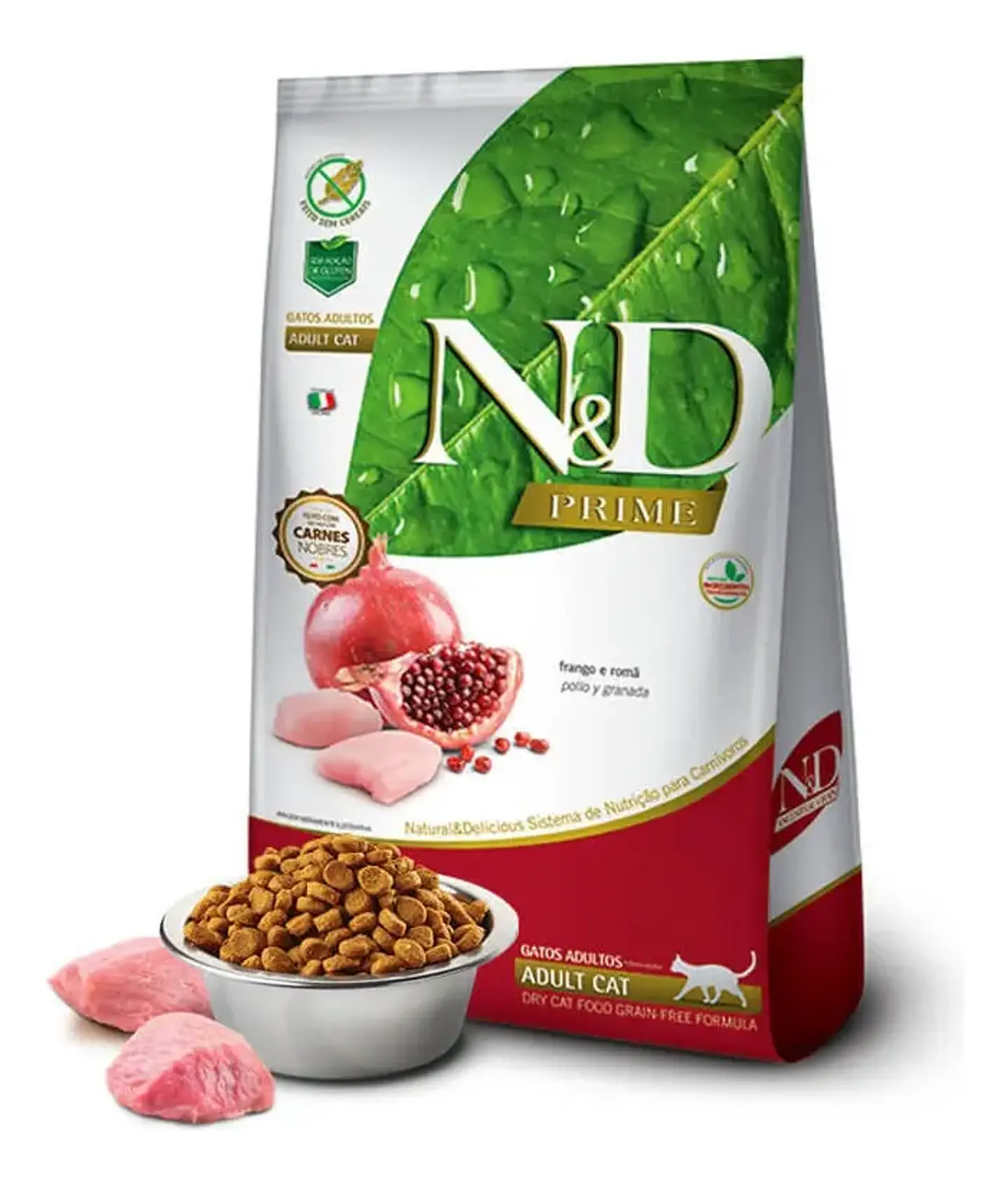 N&d Prime Gatos Adultos Castrados - Pollo Y Granada - 1,5 Kg 3