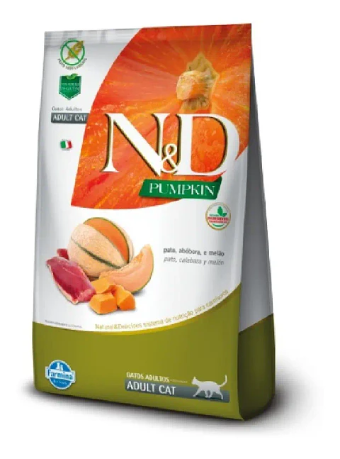 N&d Alimento Seco Gato Adulto N6d Pumpkin Pato Melón 7.5 Kg Salud Oral