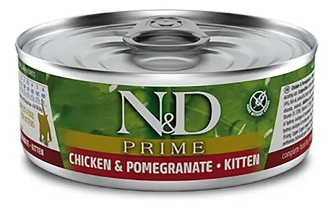 N&d Comida Húmeda Gatito Pollo Granada Lata 70g