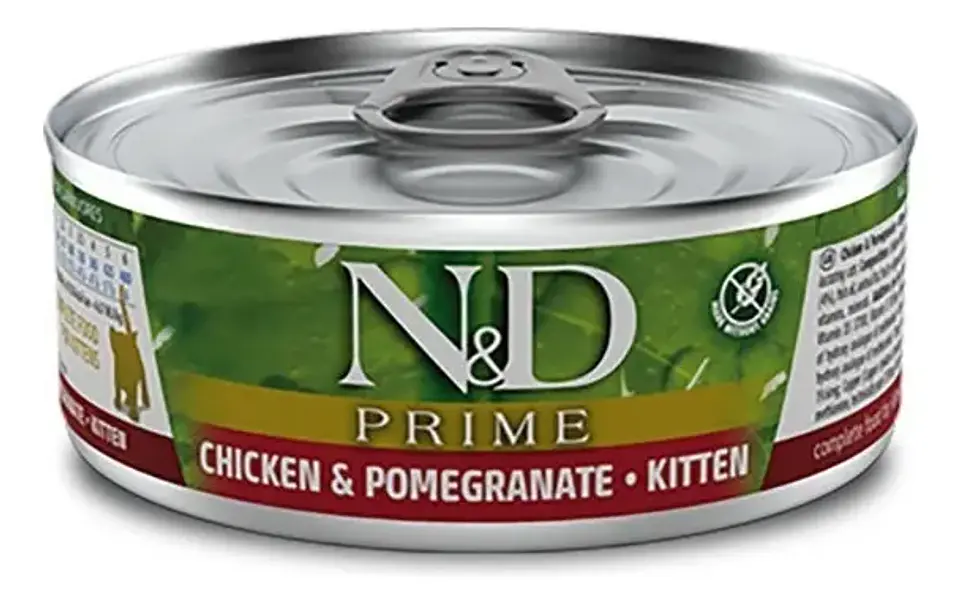 N&d Comida Húmeda Gatito Pollo Granada Lata 70g 1