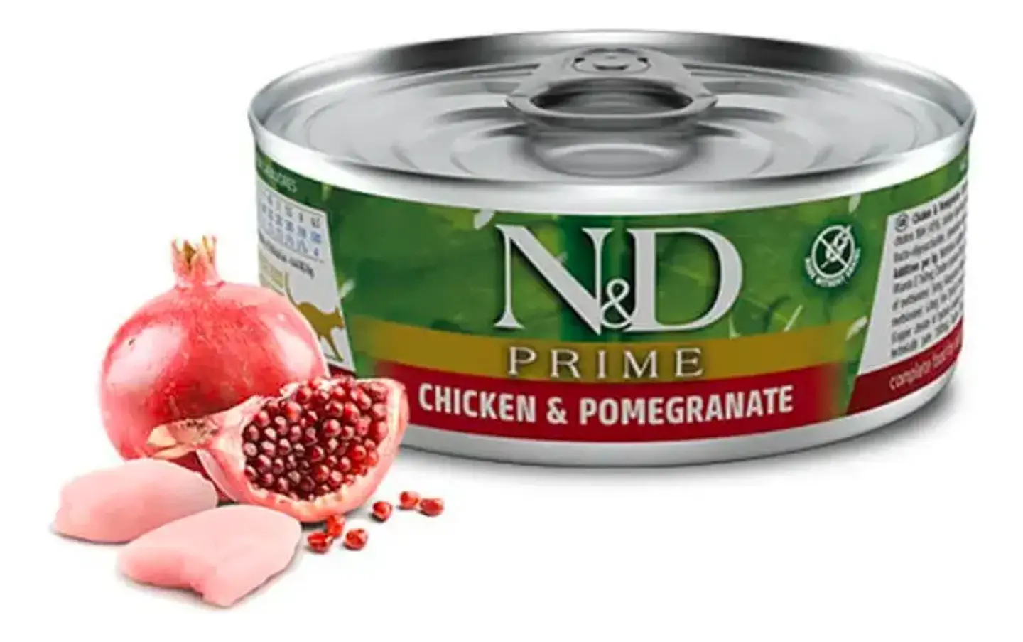 N&d 3 Pack Lata-alimento Hum. Gato Adulto-pollo Granada-70gr C/u 2