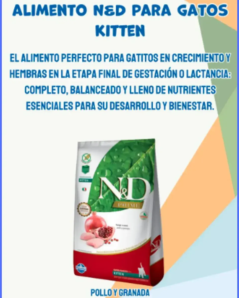 N&d Prime Kitten - Sabor Pollo Y Granada - 7,5 Kg - Gatitos 4