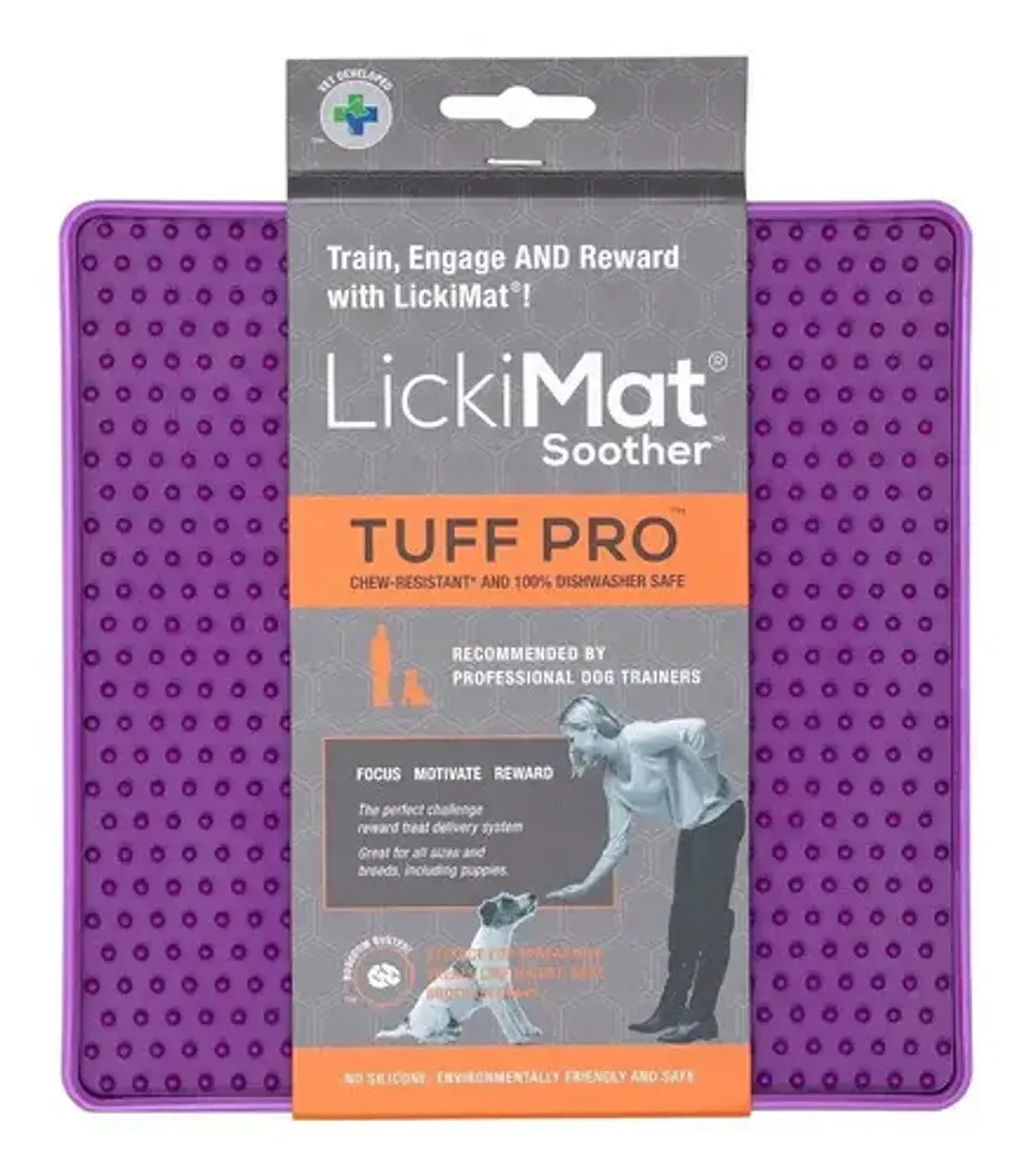 Lickima Alfombra Comedero-perro Lickimat Tuff Pro Soother-lila 250Gr 1