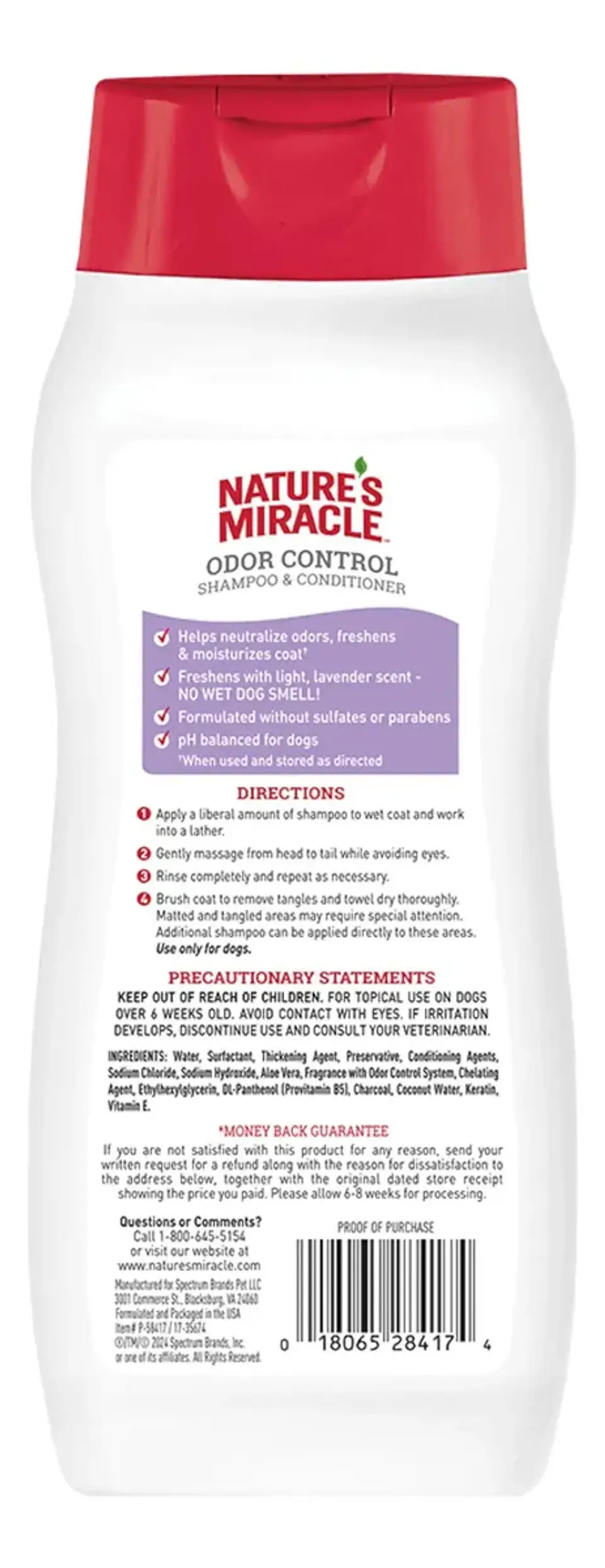 Nature´s Miracle Shampoo Perro Nature's Miracle Lavanda Control De Olor 473 Ml 2