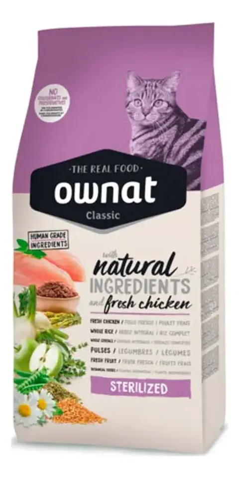 Ownat Sterilized 4 Kg- Comida Gatos Esterelizados