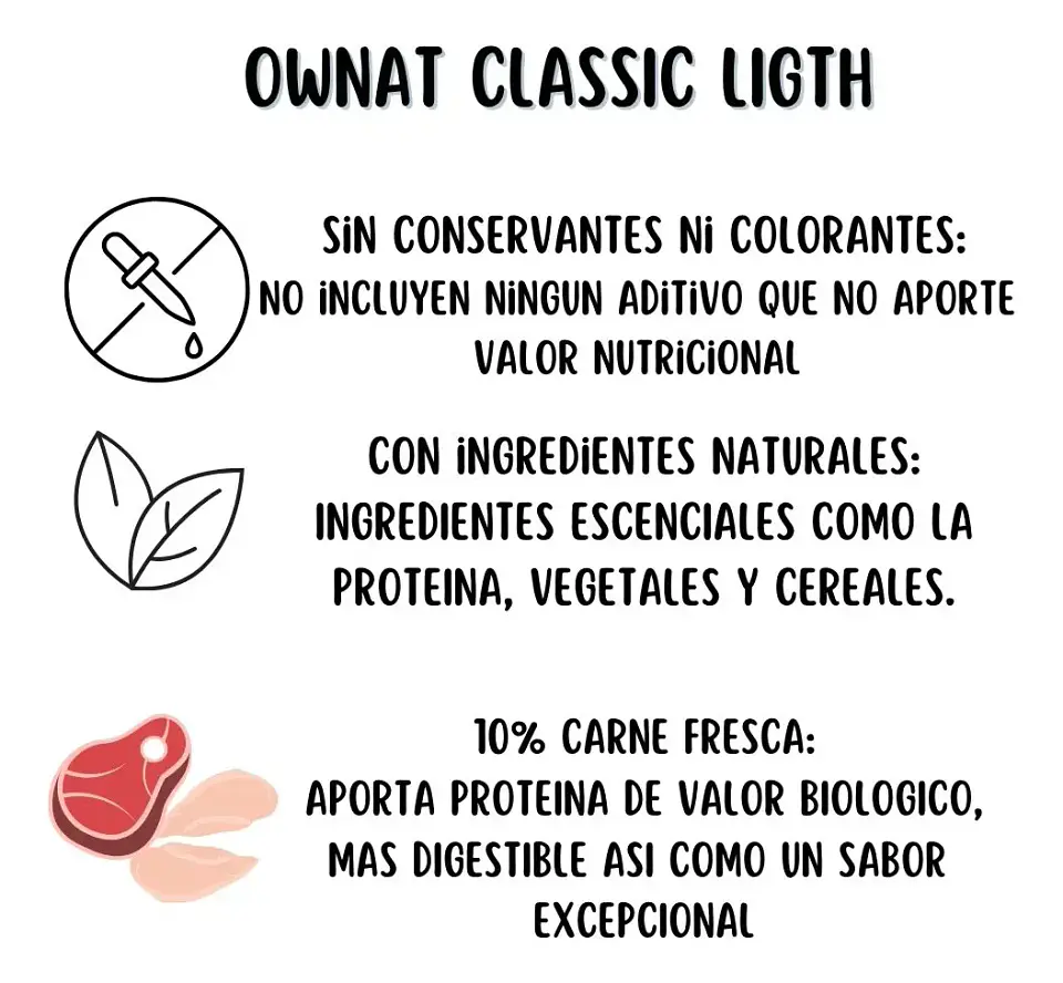 Ownat Classic Light 4 Kg Gato + Vaso Dosificador 3