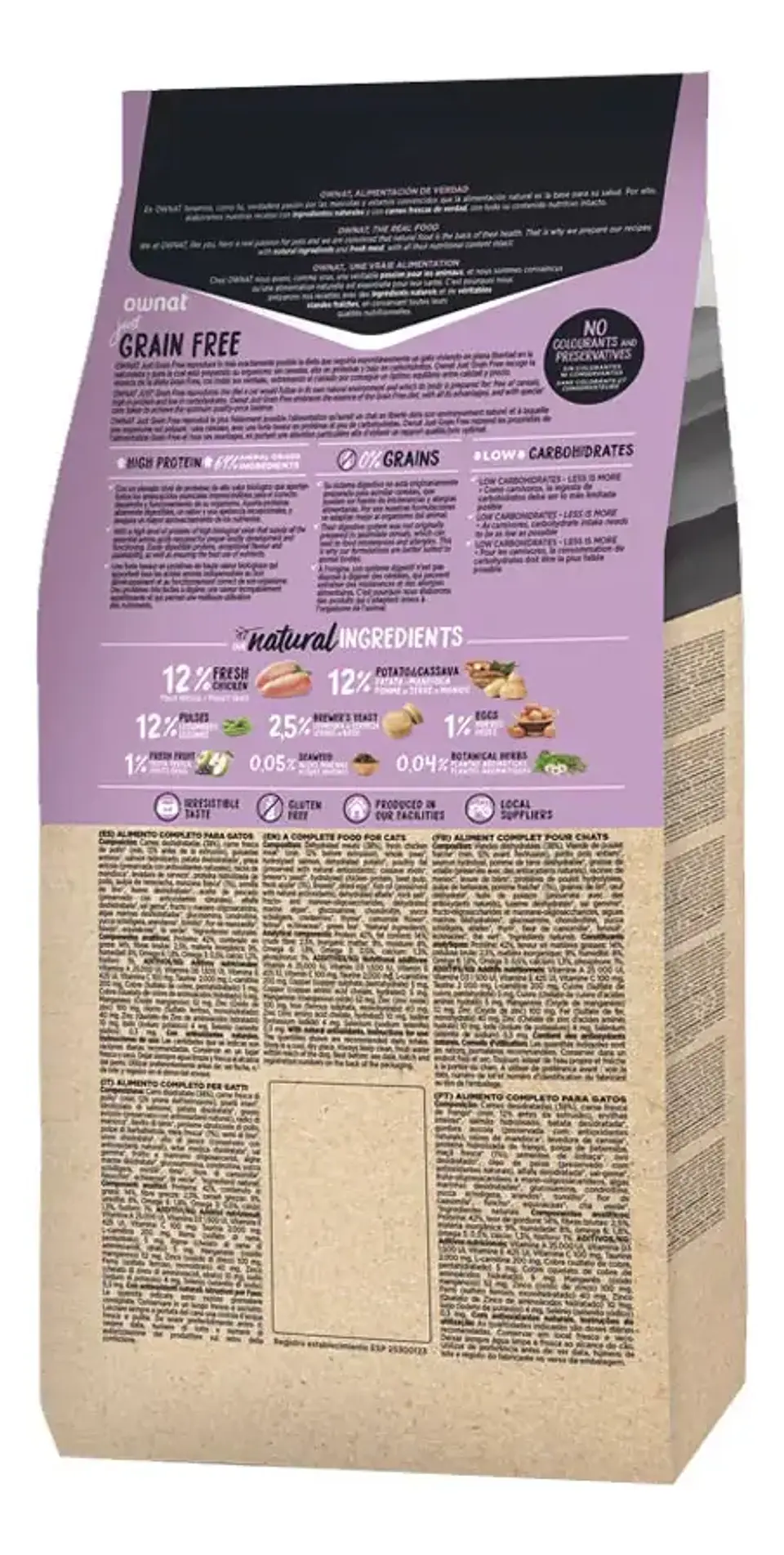 Ownat Alimento Grain Free Gatos Esterilizados 1 Kg Pethome 2