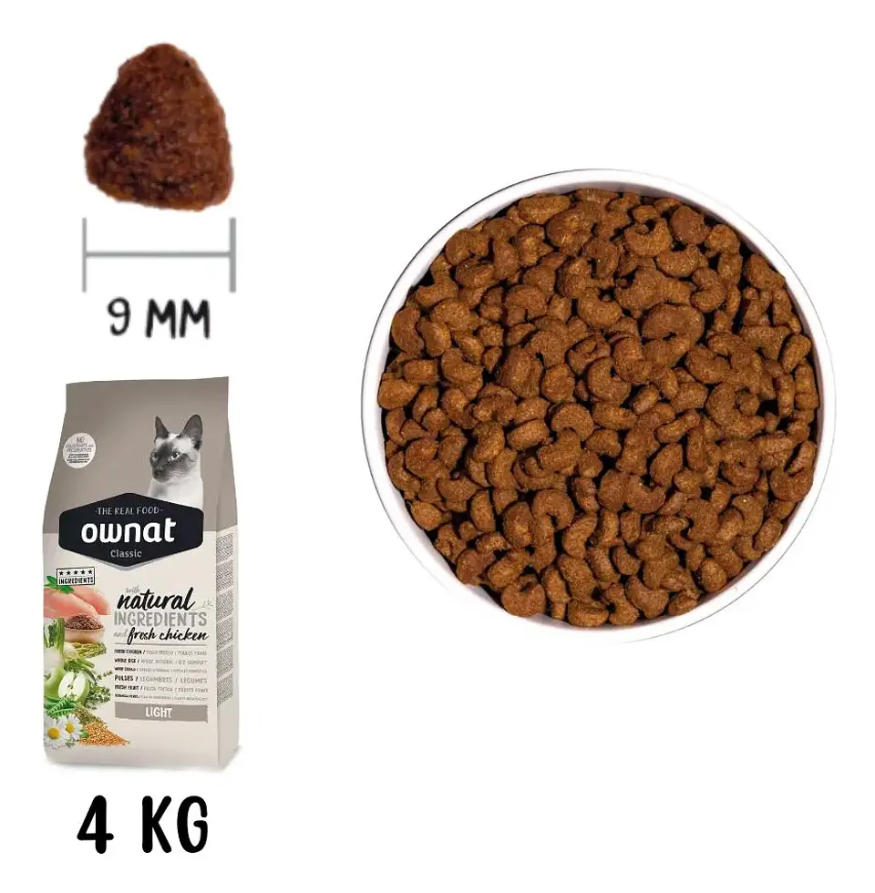 Ownat Classic Light 4 Kg Gato + Vaso Dosificador 6