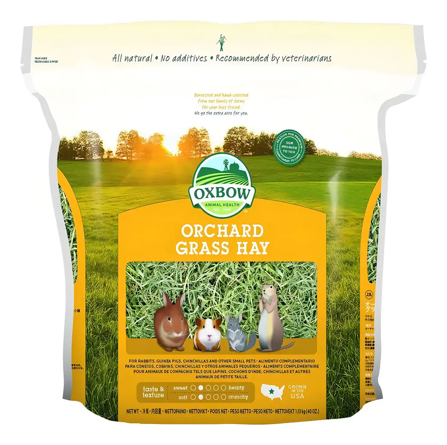 Oxbow Heno Orchard 1 Kg Para Conejos Chinchillas Cobayos Alto Fibra 2
