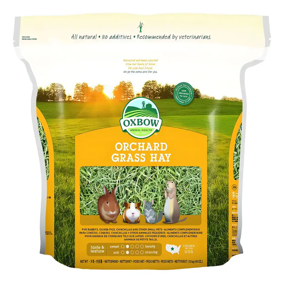 Oxbow Heno Orchard 1 Kg Para Conejos Chinchillas Cobayos Alto Fibra 2