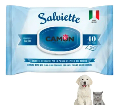 Salviette Toallitas Húmedas Perro Y/o Gato-40 Uds-talco