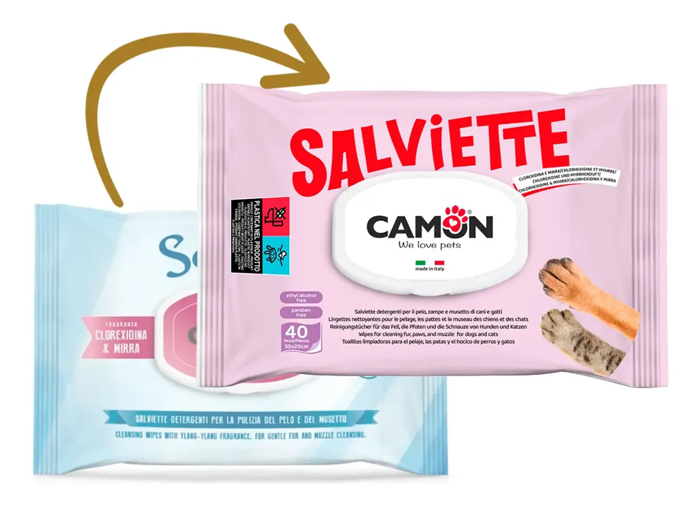 Salviette Toallitas Húmedas Perro Y/o Gato-clorexidina Y Mirra-40 Uds 2