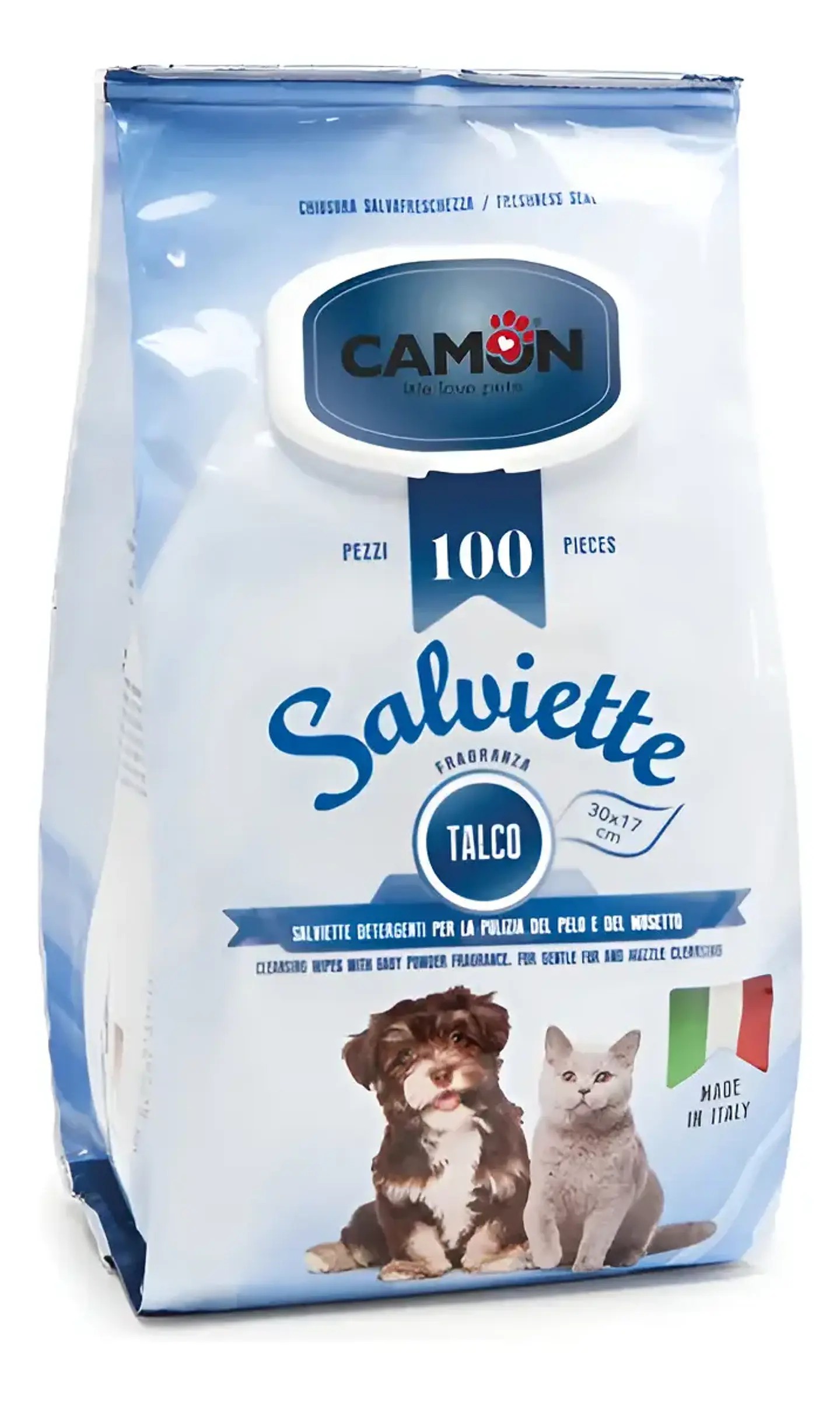 Salviette Toallitas Húmedas Perro Y/o Gato-100 Uds-talco 2