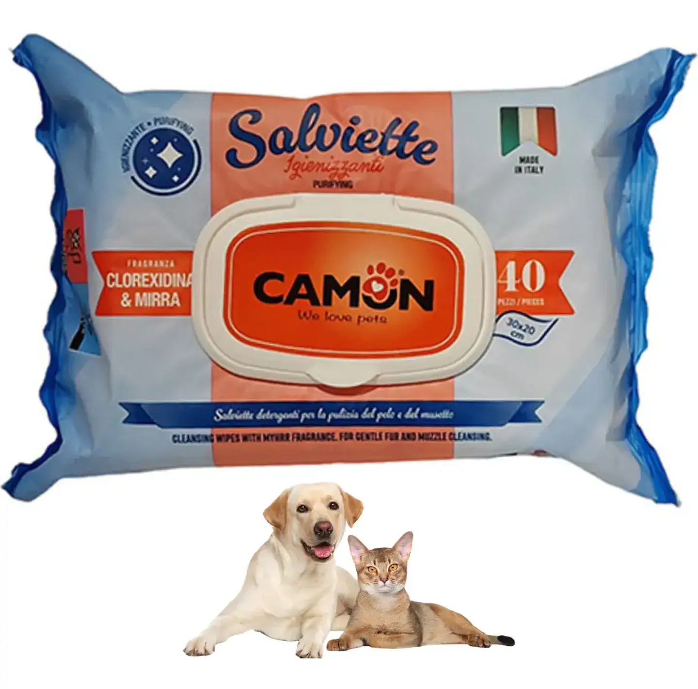 Salviette Toallitas Húmedas Perro Y/o Gato-clorexidina Y Mirra-40 Uds 3