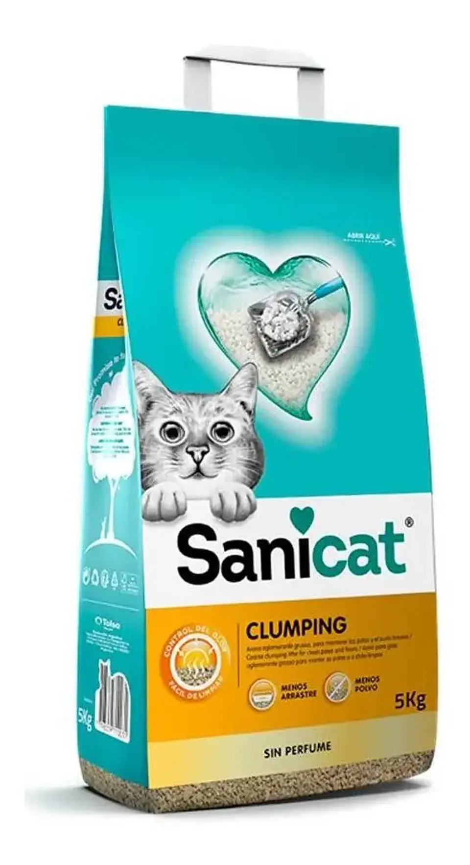Sanicat Arena Aglomerante Para Gatos Clumpling X 5 Kg 1