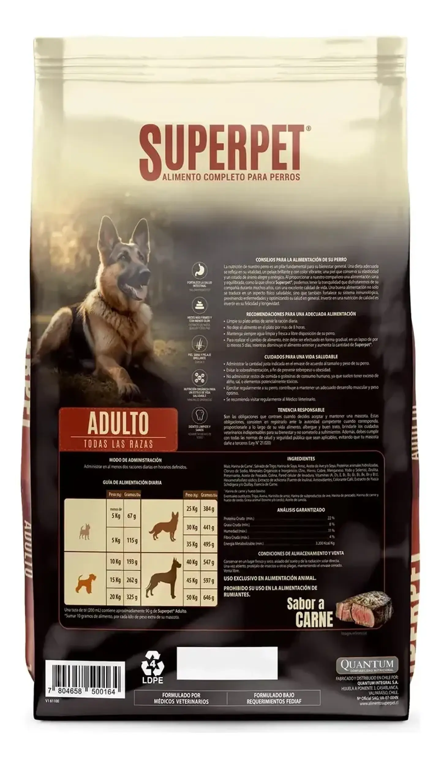Super Pet Alimento Perro Adulto 18 Kg Sabor Carne 2
