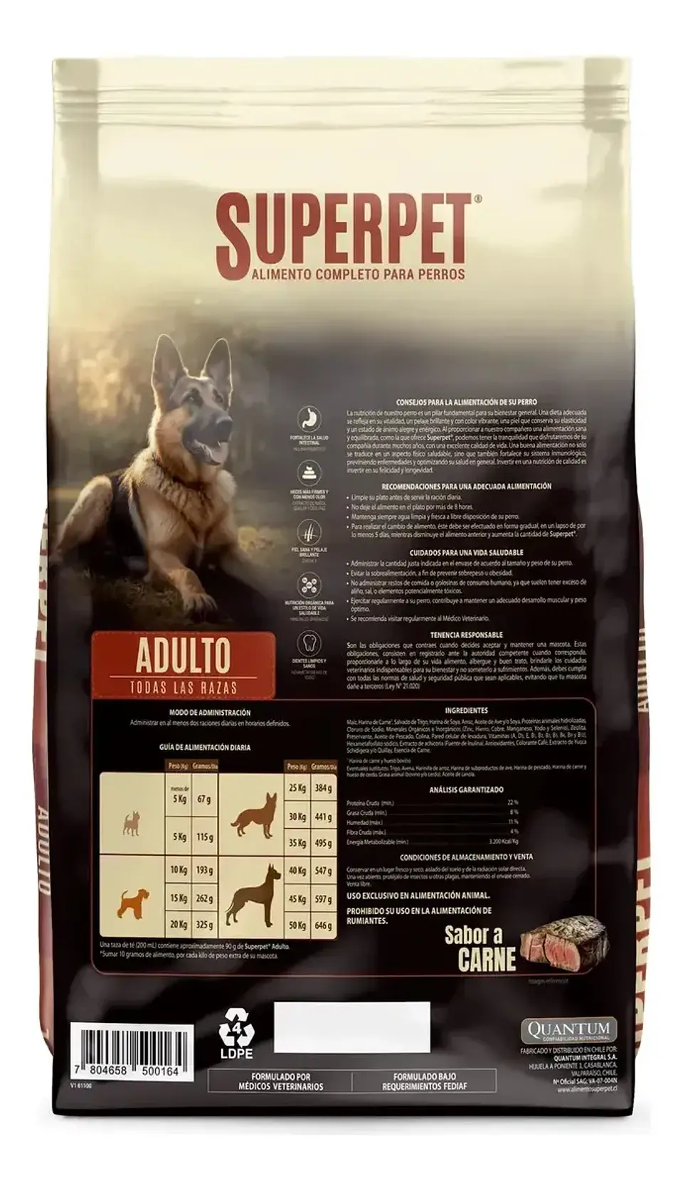 Super Pet Alimento Perro Adulto 18 Kg Sabor Carne 2
