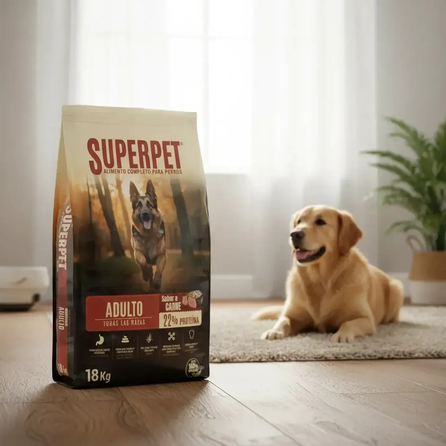 Super Pet Alimento Perro Adulto 18 Kg Sabor Carne 4