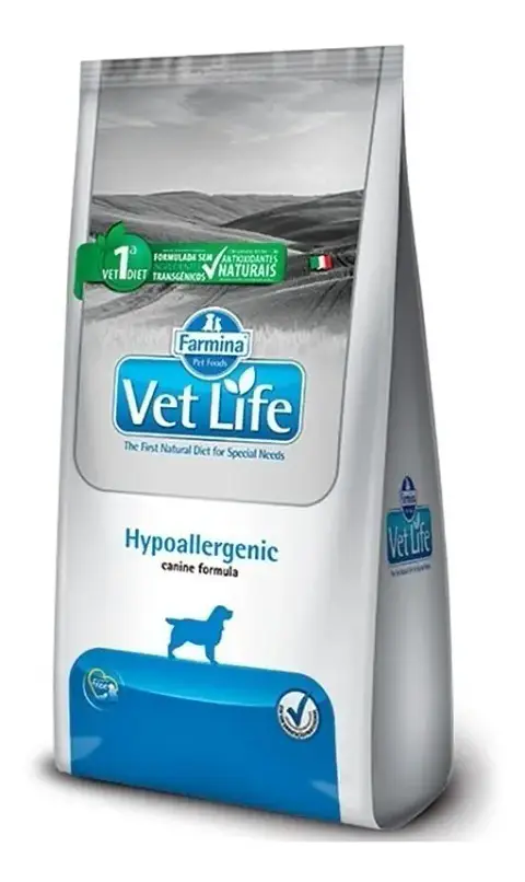 Vet Life Alimento Natural Canine Hipoalergénico Para Perro Adulto Todos Los Tamaños Sabor Mix De 10.1 Kg