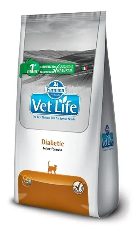 Vet Life Alimento Natural Feline Diabetic Para Gato Adulto En Bolsa De 2kg