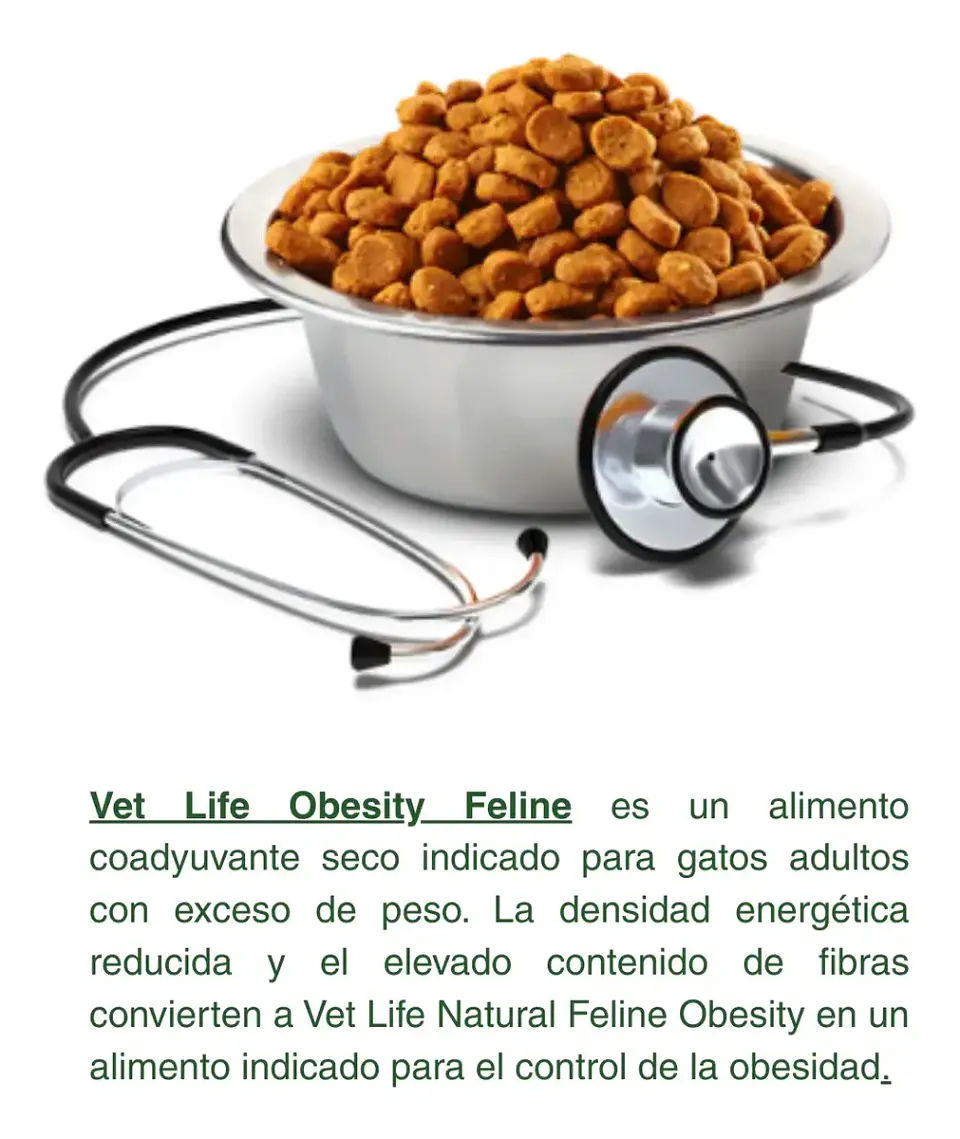 Vet Life Alimento Gatos Obesos Obesity 2kg. Np 2
