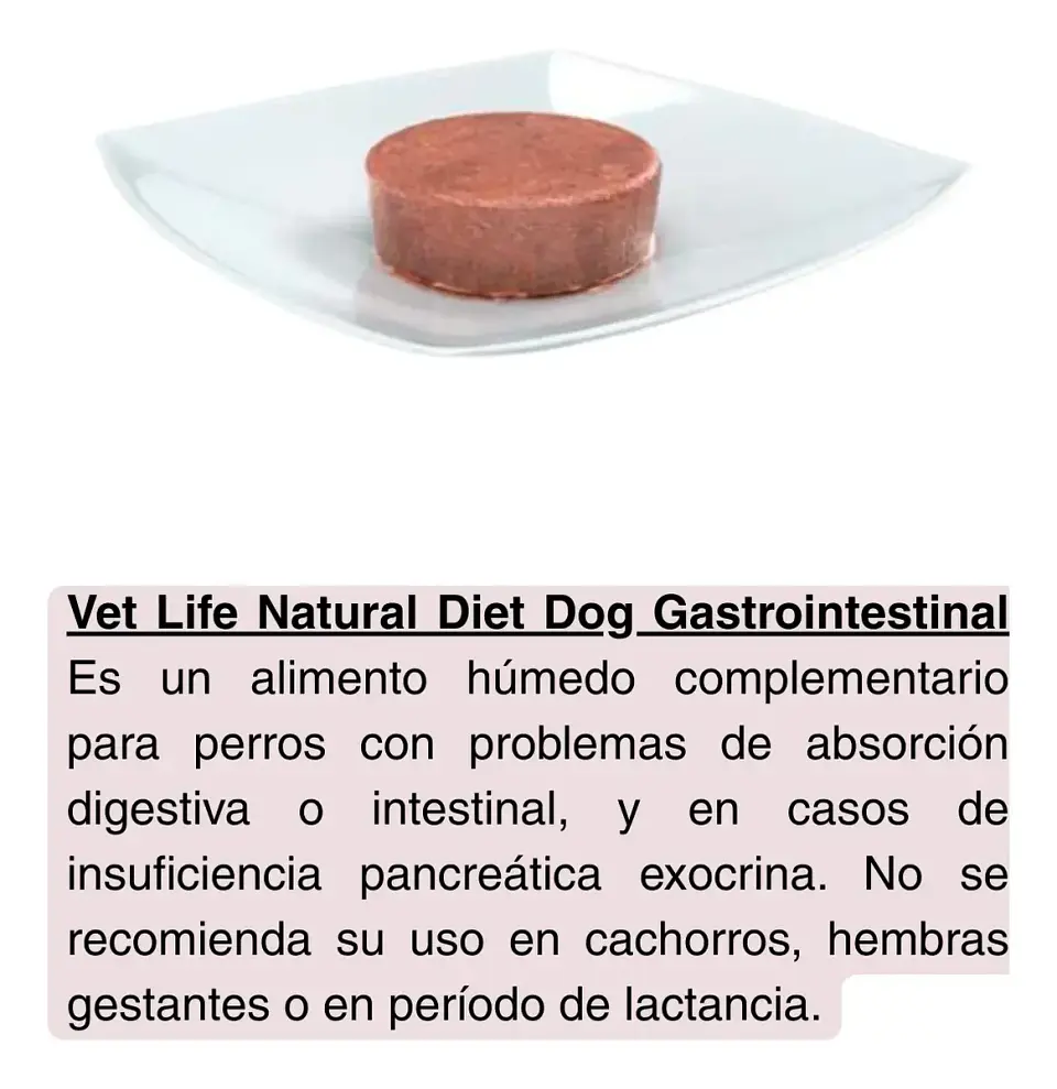 Vet Life Pack 3 Latas Vetlife - Gastrointestinal- Perros - 900 Gr. 2