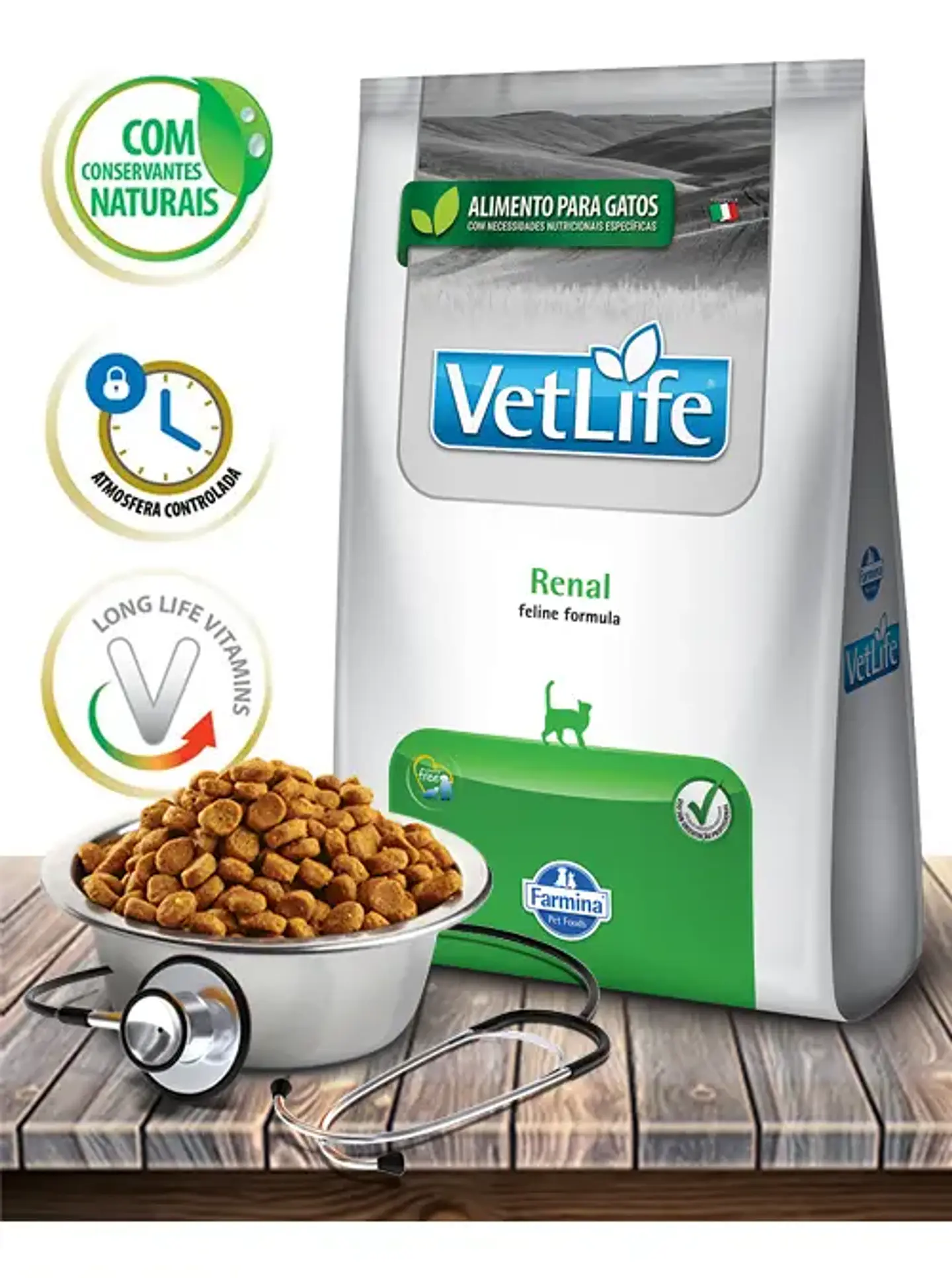 Vet Life Alimento Natural Feline Renal Para Gato Sabor Mix De 2 Kg 4