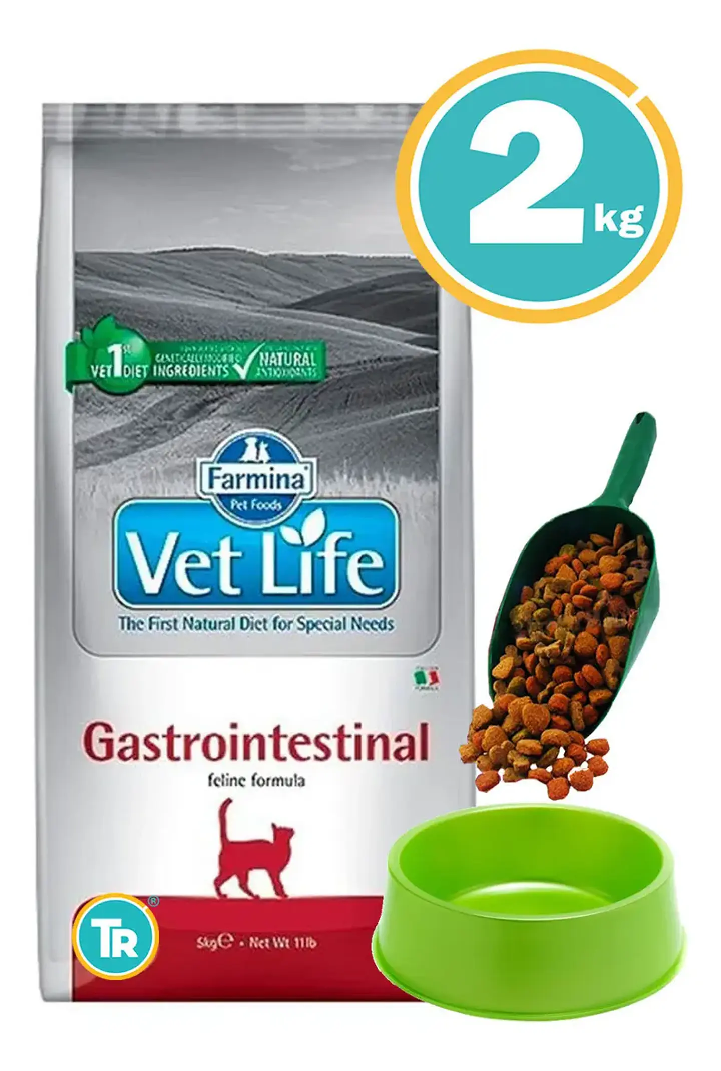 Vet Life Gastro-intestinal Gato 2kg 5