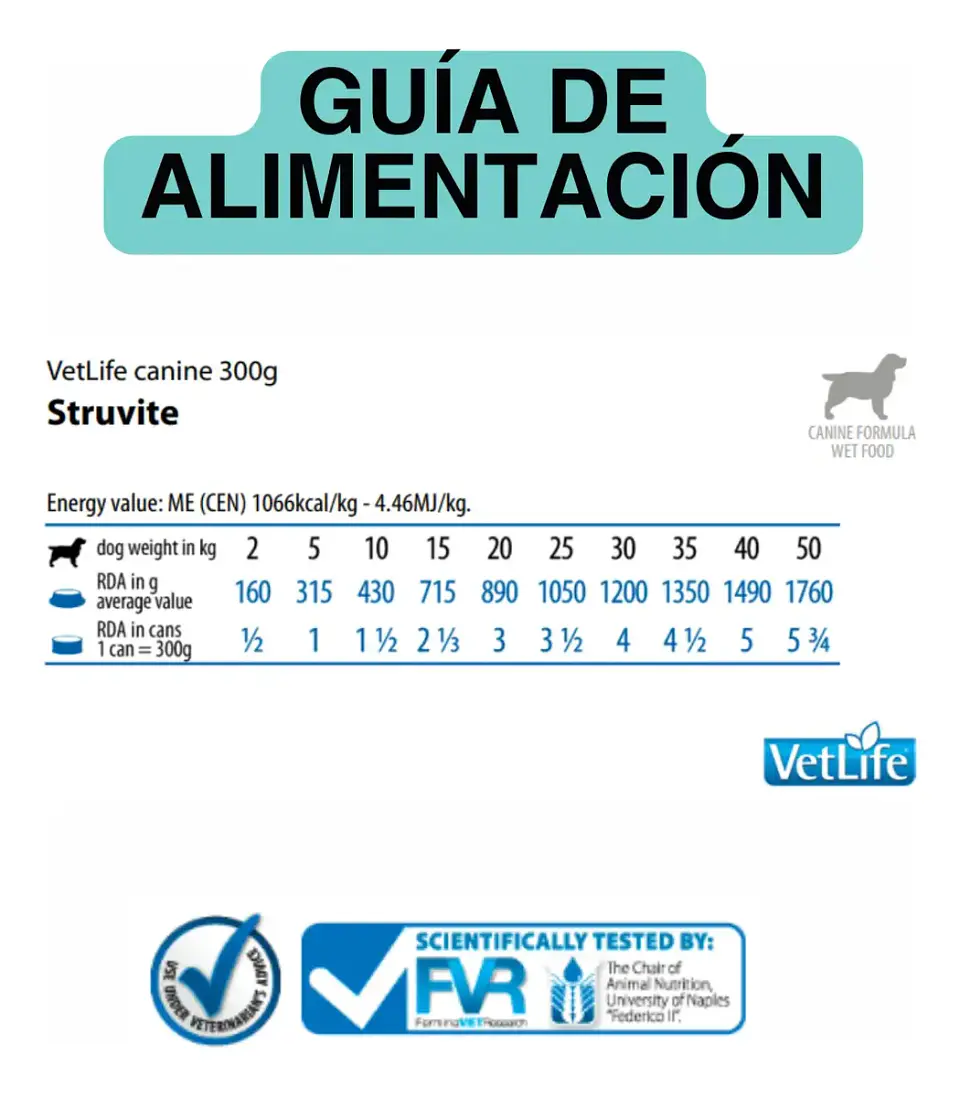 Vet Life 3 Latas Struvite Perro 300 Gr C/u - Total 900 Gr 4