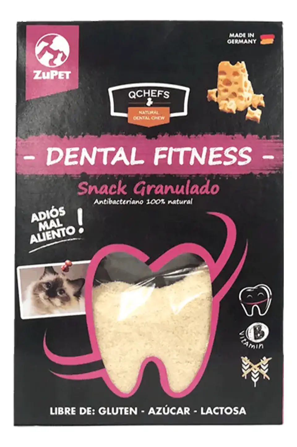 Zupet Snack Qchefs Dental Granulado Gato 80gr. Np 1