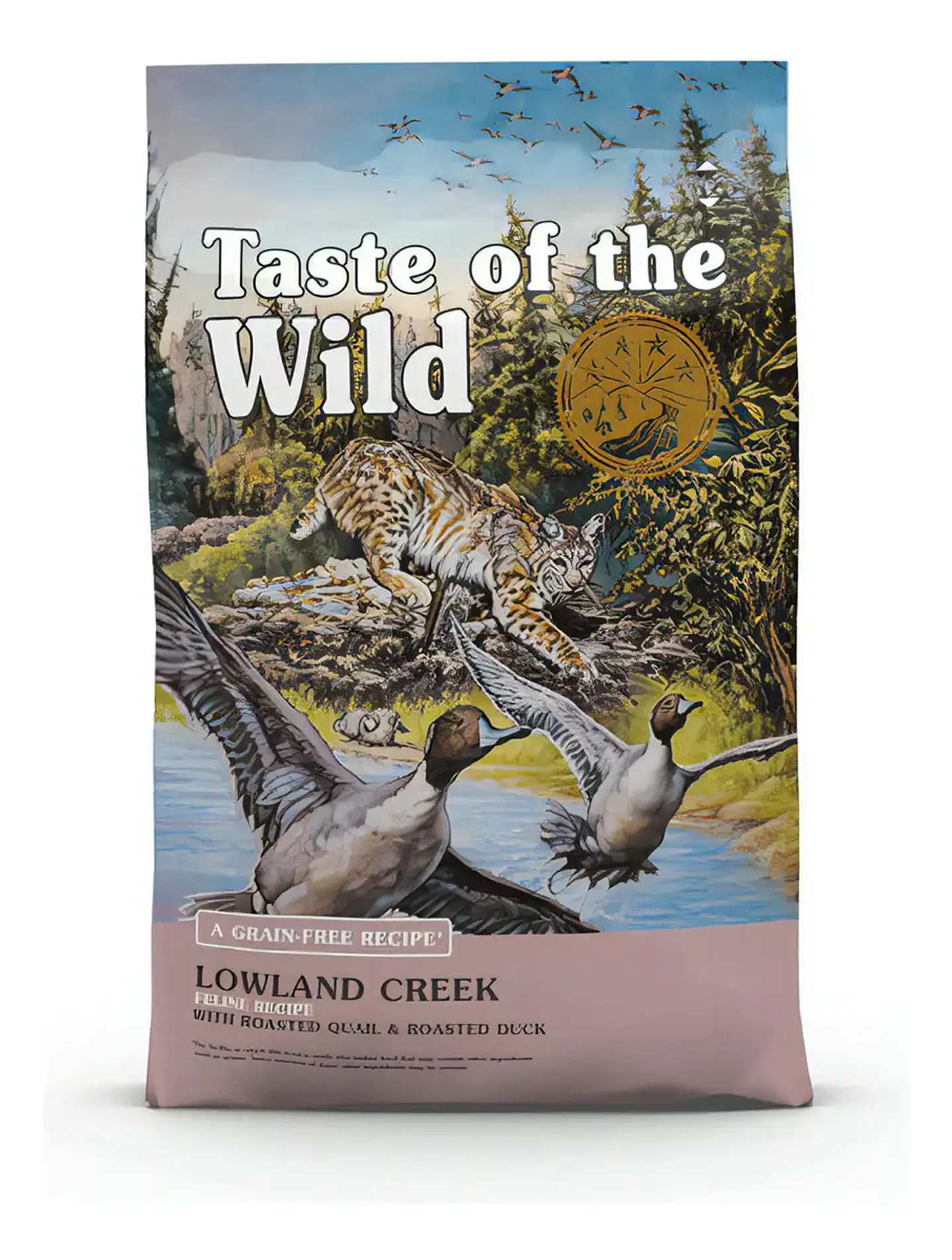 Taste of the Wild Lowland Creek Feline 14 Lb Alimento Para Gatos A Base De Codorniz Y Pato Libre De Granos 6.35kg 1