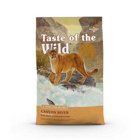 Taste of the Wild Canyon River para Gato Adulto 6.6KG Sabor Trucha y Salmón Ahumado