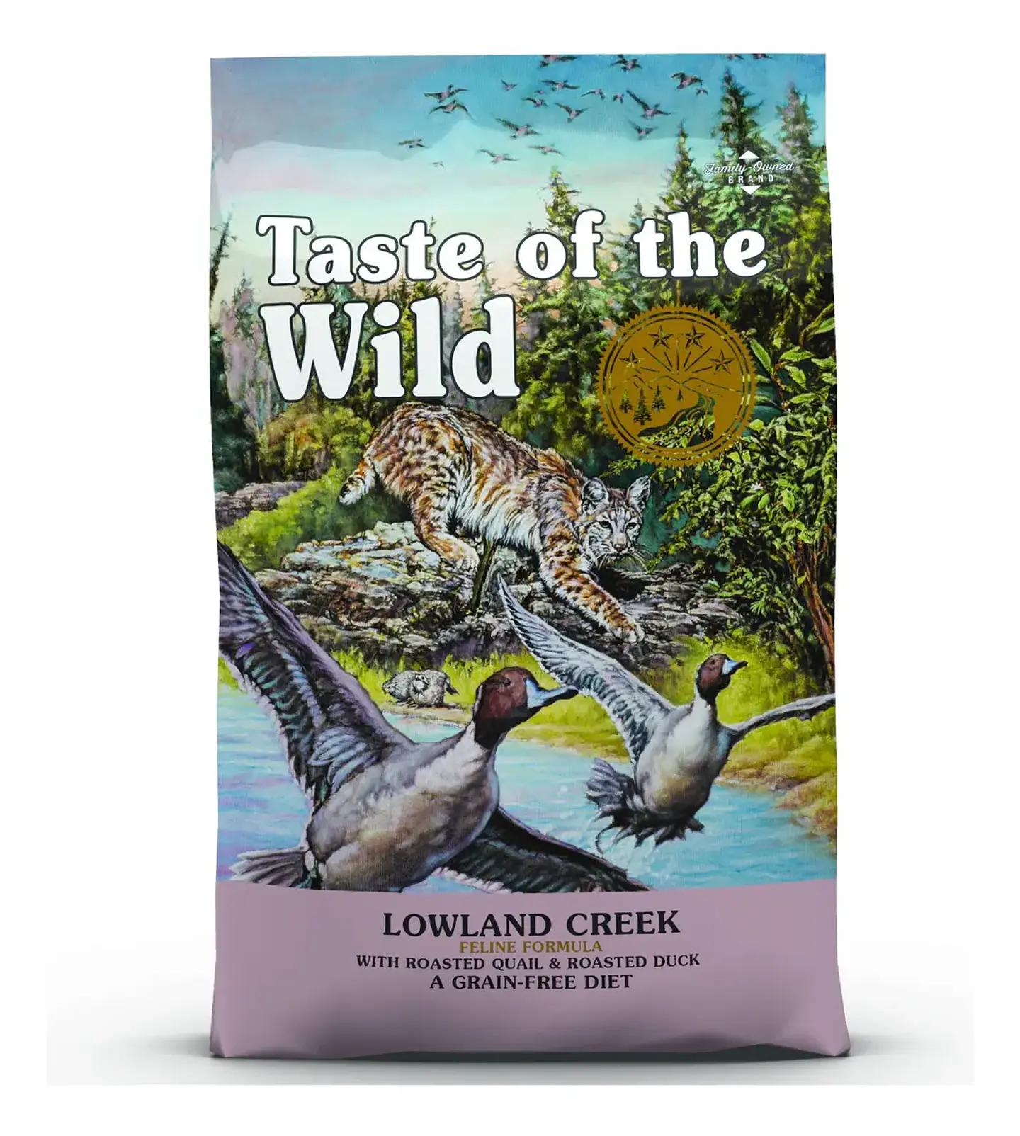 Taste of the Wild Lowland Creek Feline 14 Lb Alimento Para Gatos A Base De Codorniz Y Pato Libre De Granos 6.35kg 3