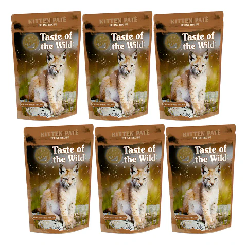 Taste of the Wild Pack 6 Pouch-gatitos Kitten-paté 85 Gr C/u